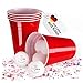 Produktbild Vivaloo Partybecher 50 Stück + 6 Bälle - 473 ml Plastikbecher wiederverwendbar - Original American Red Cups - Partybecher Hartplastik Becher - Party Becher - Plastik Becher Party - Getränkebecher