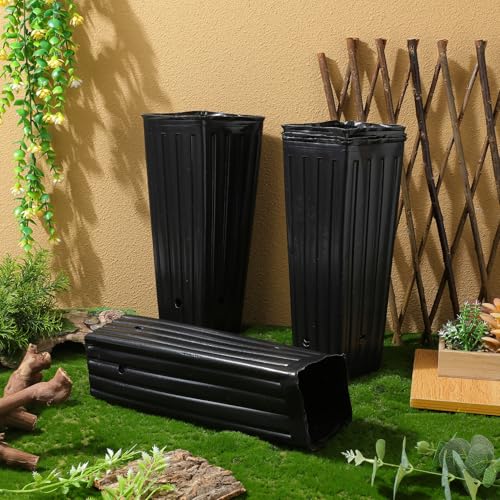 Pépinière noirs en plastique réutilisables à drainage optimisé