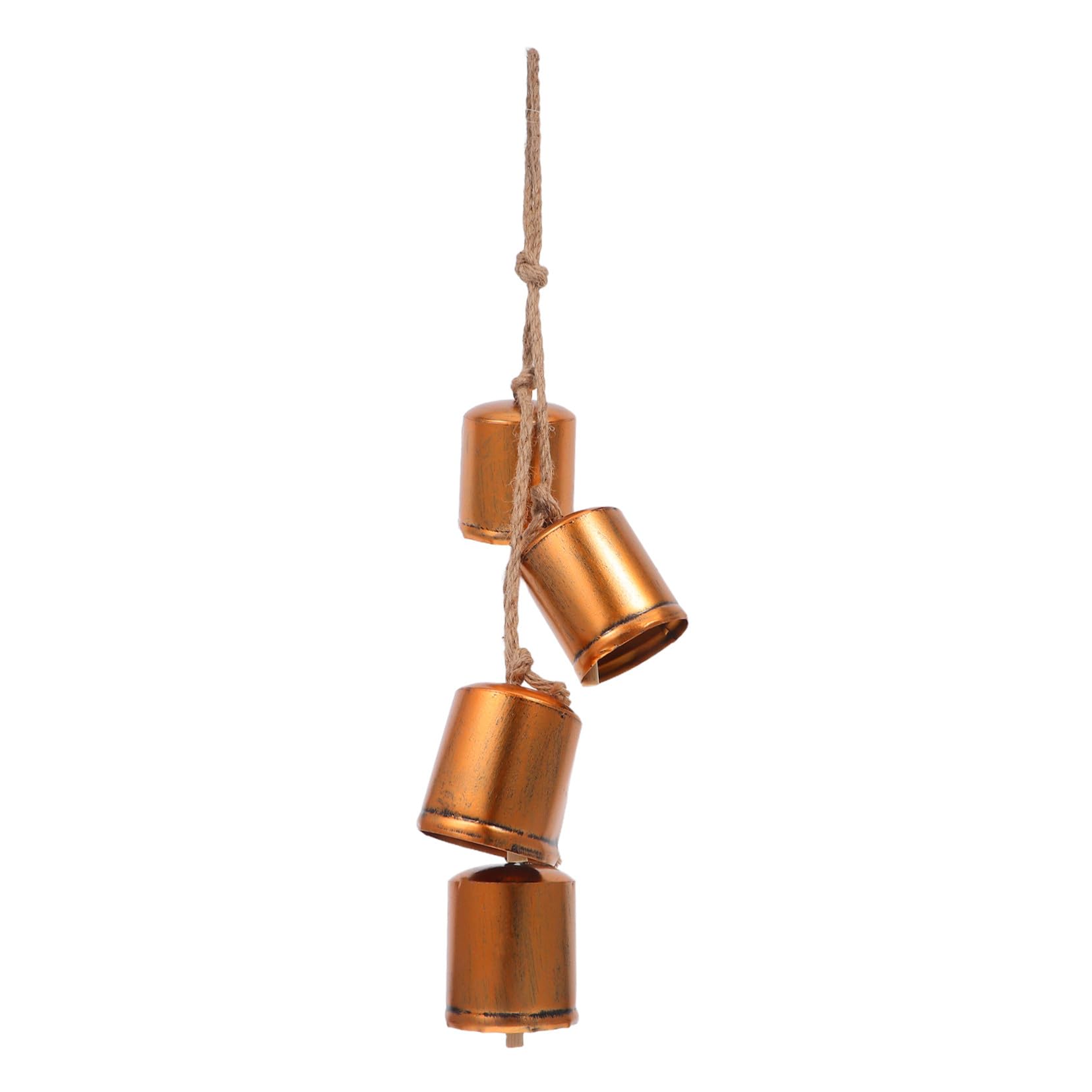 Ipetboom Campane di Natale in Metallo Vintage Decorazioni Pendenti per Albero di Natale Campane da Appendere alla Porta con Corda Rustica Ornamenti Natalizi