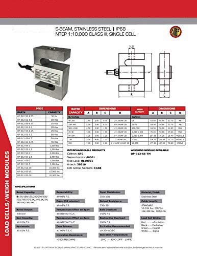 Célula de carga MS-1 20000LB certificada NTEP miniatura 4
