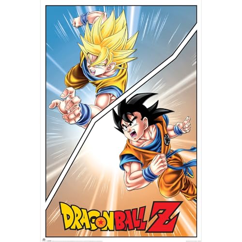 Dragonballz Póster especial de Goku Maxi, arte de pared de acción de anime, póster icónico de personajes DBZ