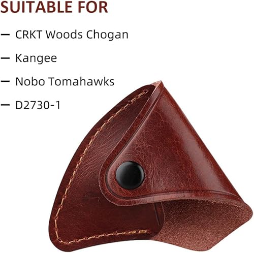 Miniatura 4 de Funda de cuero para hacha, funda protectora para hacha, cubierta de cuero para la cabeza del hacha, funda de seguridad para acampar al aire libre