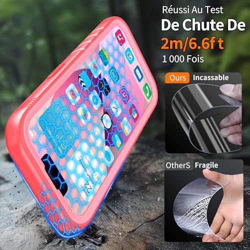 Coque intégrale iPhone 13 Pro double couche hermétique rose antichoc 360 - 4