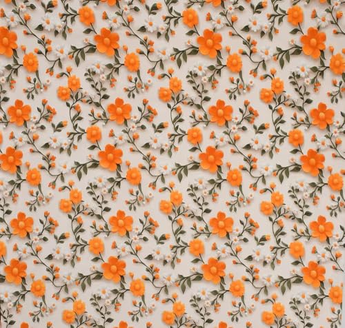 Image of 380 TC Premium Glace Cotton Elastic Fitted Bedsheet King Size with 2 Pillow Covers King Size | Double Bed with All Around Elastic (7DOrange, Fitted - 72 inchx78 inch King)