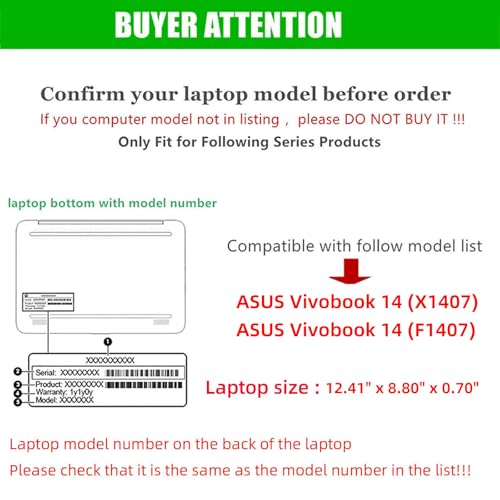 Funda Para Laptop ASUS Vivobook 14 Pulgadas PU Negra miniatura 2