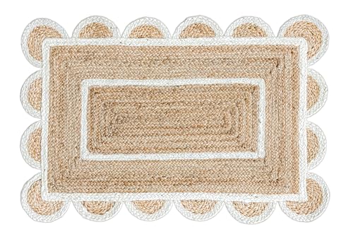 Tapete decorativo natural de yute 2x3 miniatura 2