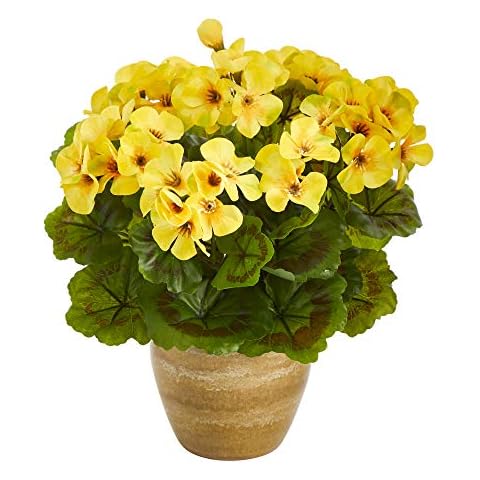 Nearly Natural UV Resistant Geranium Plant Cover