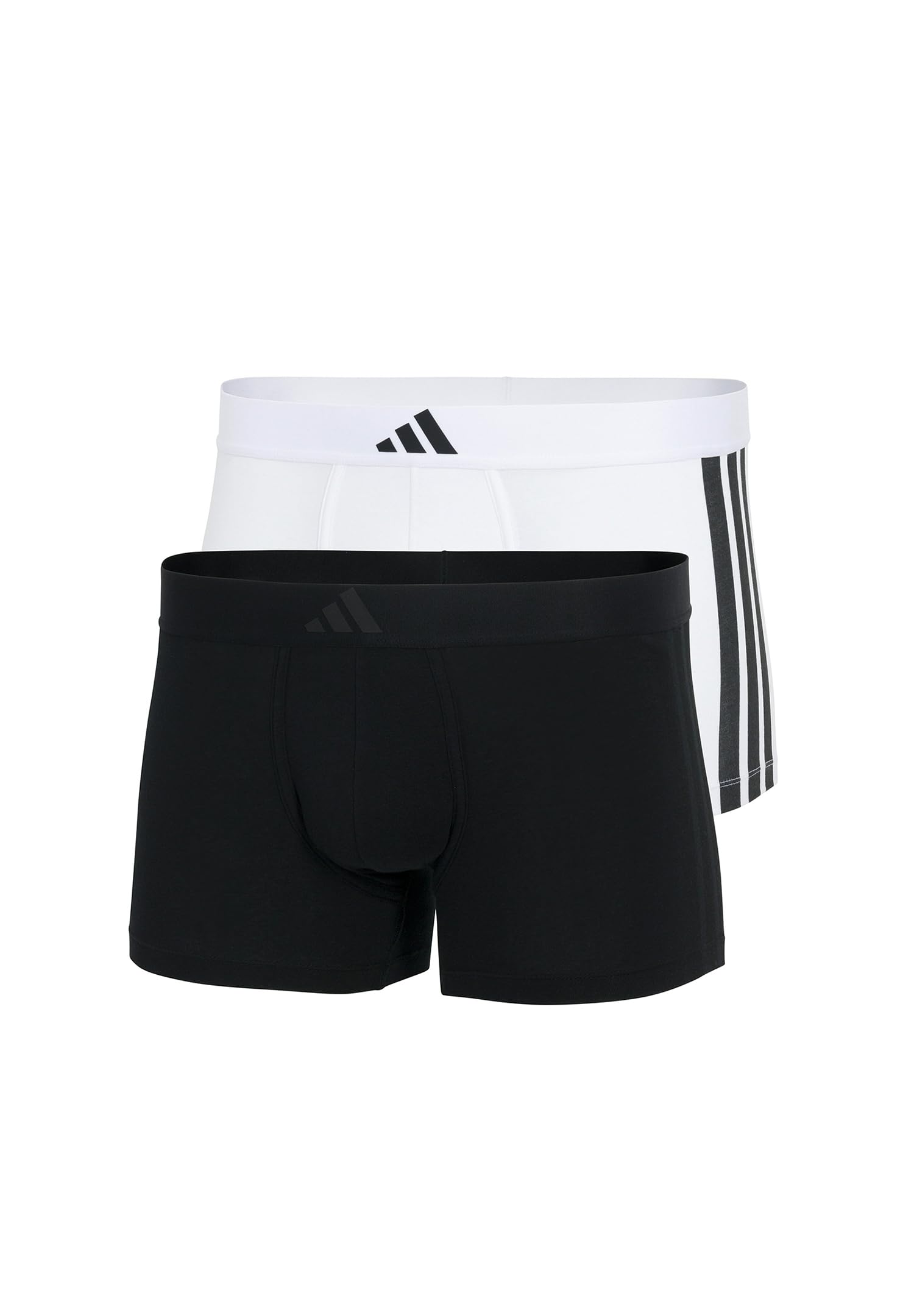 adidas Bielizna Mężczyźni Adidas Herren Unterwäsche Boxershorts 2er Pack - Low Rise Trunk (2pk) - Active Flex Cotton 3 Stripes