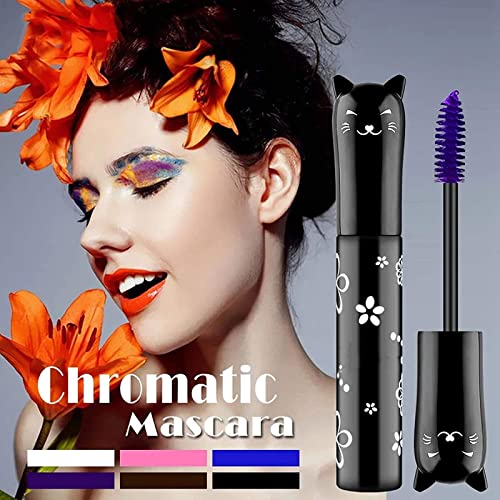 Pink Mascara Colored Mascara Eyes Makeup Best Waterproof Fast Dry Eyelashes Curling Lengthening Eye Lashes Party Stage Use #TOP1