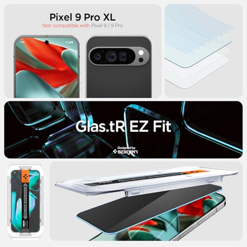Spigen EZ Fit Privacy Tempered Glass Screen Protector Guard For Pixel 9 Pro XL -2 Pack 2 51FJi3cD8eL
