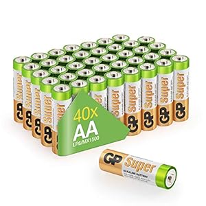 GP-batterijen LR06 1.5 V SUPER Alkaline Multipacks Mignon AA-batterij, pak van 40