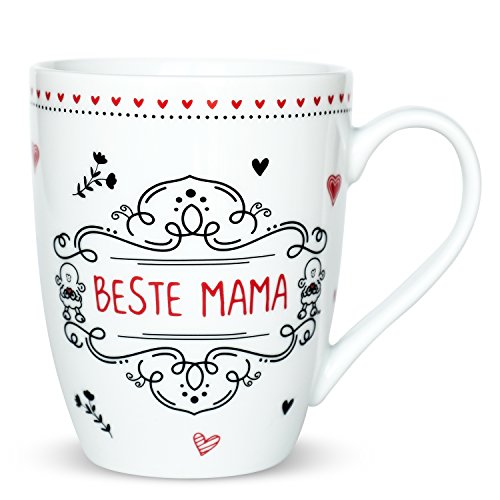 Sheepworld 59268 Lieblingstasse Beste Mama, Kaffee-Tasse, mit Geschenk-Anhänger