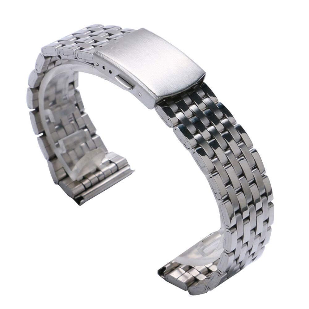 Sangle de montée en acier inoxydable argent 18mm 20mm 22mm pour montre - 7