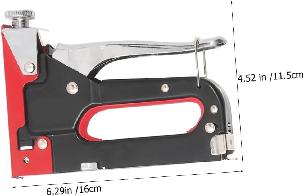 Hemobllo Heavy Duty Staple Gun Manual Multi-Function Handheld Nail Tool with U-Shaped and T-Shaped Nails Staple Device for Painting and Renovation Includes Suitable for Crafts