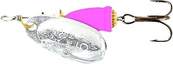 Blue Fox Classic Vibrax 05 Painted 7/16 Silver/Hot Pink , Size- 3.13