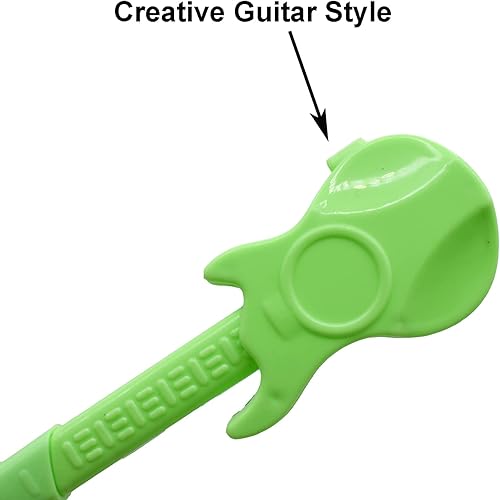 Miniatura 3 de Maydahui 24 mini bolígrafos de guitarra, novedosos bolígrafos de música, color caramelo, estilo simple, tinta azul para escuela, estudiantes, fiestas