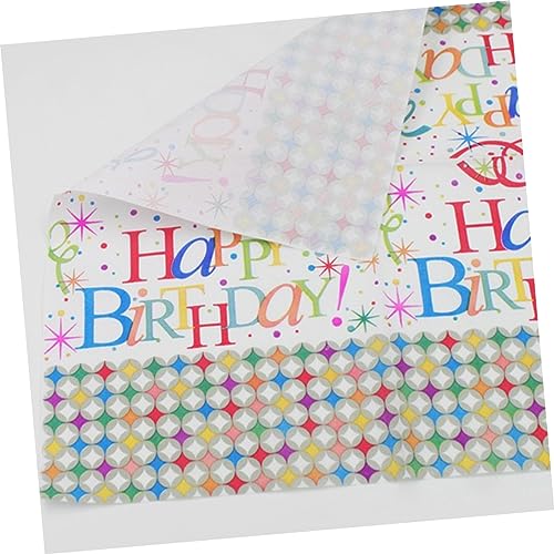 Healvian 20 Pçs Guardanapos De Feliz Aniversário Guardanapos Coloridos Guardanapos De Tecido Guardan