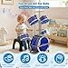 Kids Drum Set for Toddlers 1-3, Upgraded Light Up 5-Piece Jazz Drum Kit with Stool, Bass Pedal & Cymbal, Musical Instrument Percussion Beginner Toy Gift for Boys Girls Ages 3-5 5-7