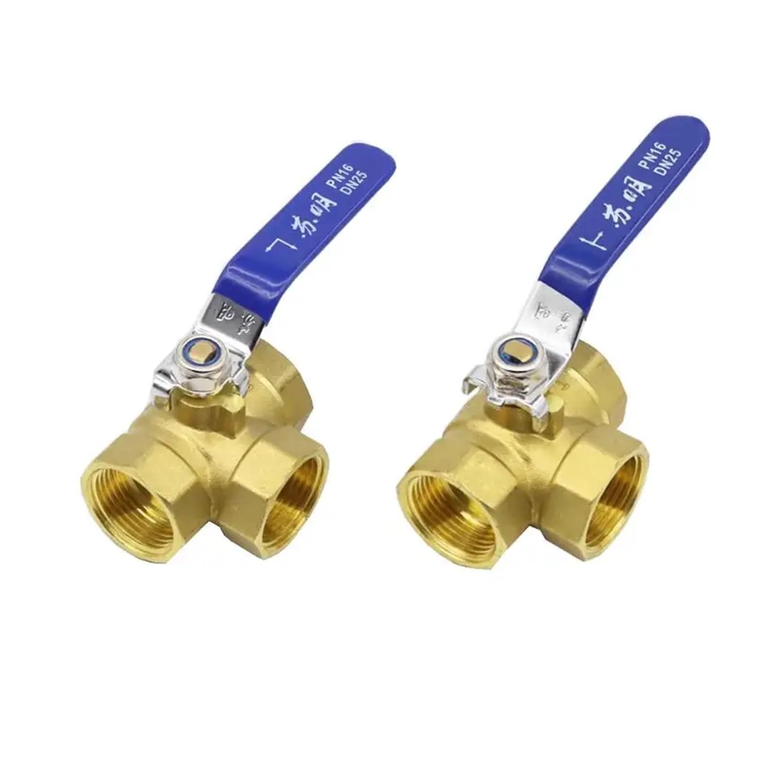 Adaptador esférico del tanque de agua, Adaptador de conector de válvula de bola de latón de tres vías, puerto completo de hilo femenino BSP de 1/4 ", 3/8", 1/2 ", 3/4", 1 ", for agua, aceite, aire y G