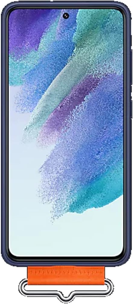 Samsung Galaxy S21 FE Silicone Cover with Strap Original Case - White