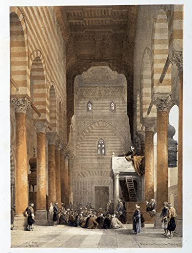Poster sur toile sans cadre David Roberts Metwalys Caire 50x70cm