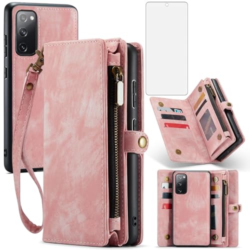 Étui portefeuille Samsung S20 FE Asuwish avec protection écran en verre trempé