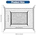 Yimomoyi Gepäcknetz Auto, Kofferraumnetz mit 4 Haken, Kofferraum Netz 60 x 40 cm Erstreckt Sich auf 120 x 80 cm, Gepäcknetz Wohnmobil, Trennnetz Gepäckfixierung, Elastisches Netz für die Meisten Autos