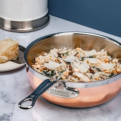 Image of Hestan - CopperBond Collection - 100% Pure Copper Essential Pan, Induction Cooktop Compatible, 3.5 Quart