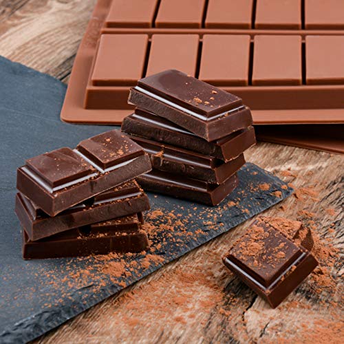image for Fimary Break Apart Chocolate Molds Protein and Engery Bar Silicone Mol