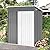 Zynfylus 5x3 FT Outdoor Storage Shed Garden Shed Tool Shed with Lockable Door and Sloping Roof, Durable Metal Storage Shed for Backyard, Outside, Patio, Light Gray