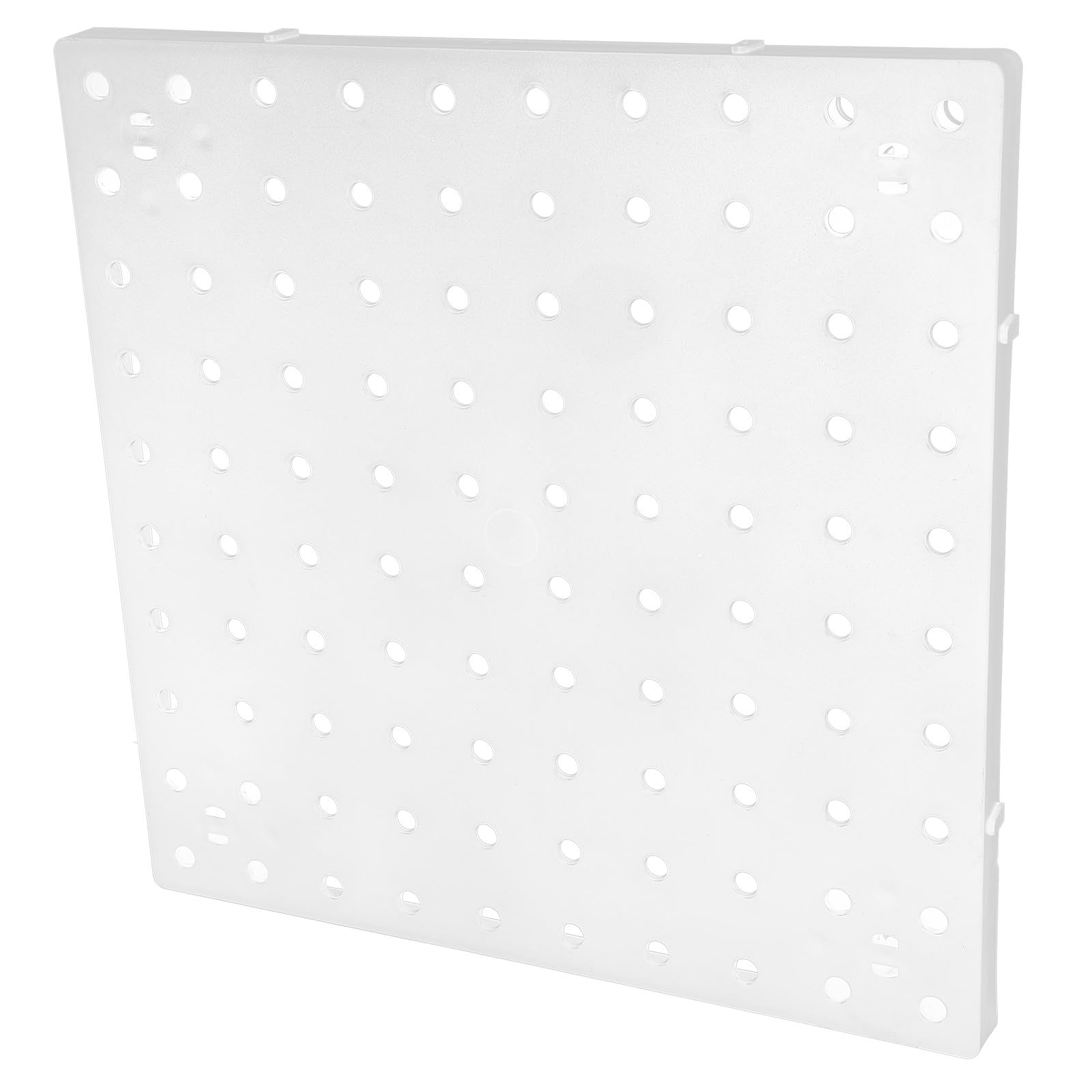 Tablero Perforado Blanco 25x25 de Plástico Resistente para Pared 8