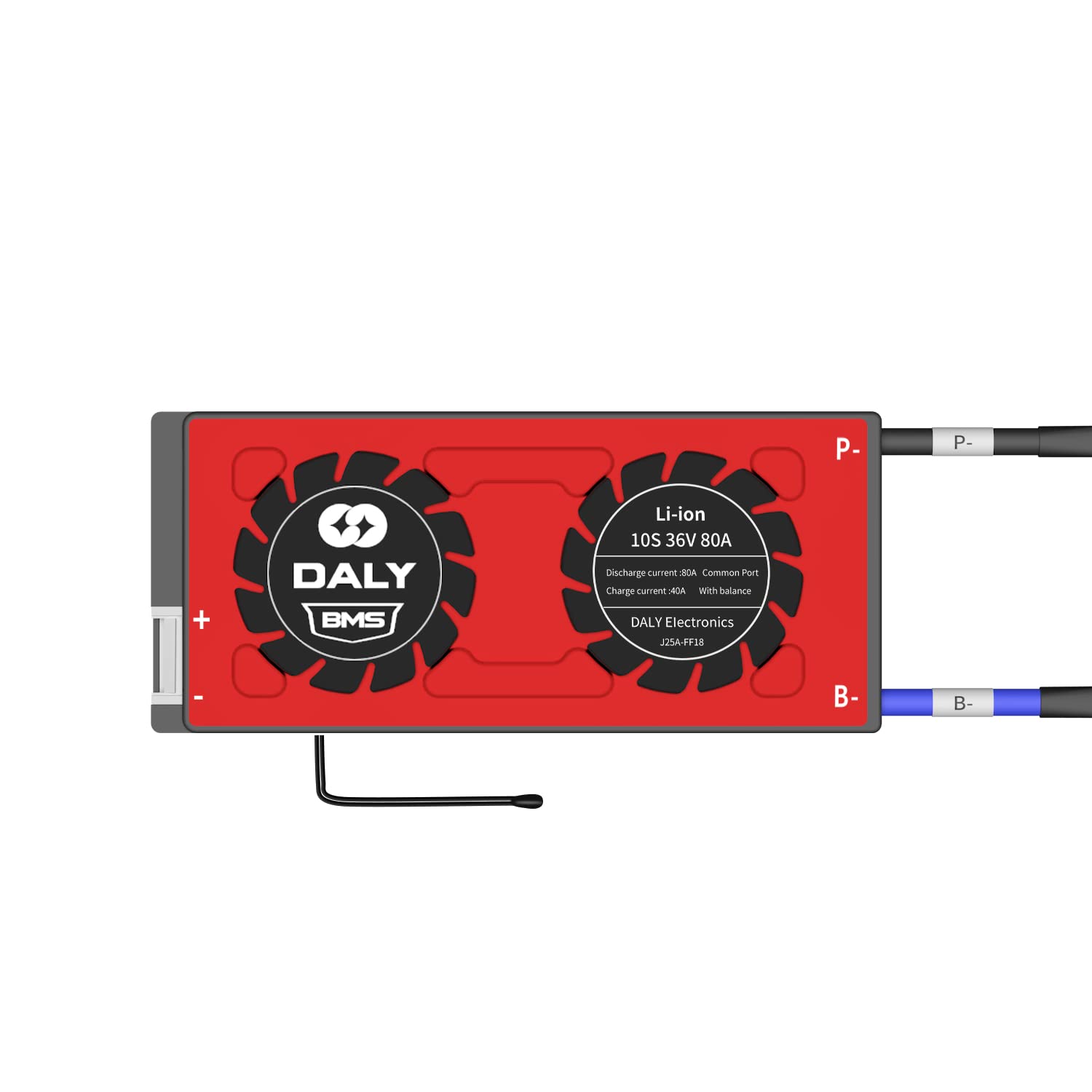DALY BMS 10S 36V 80A Li-ion Batteria Scheda di Protezione con Porta Comune e Cavi di Bilanciamento per La Casa FAI DA TE 18650 Batteria Dispositivo Elettronico