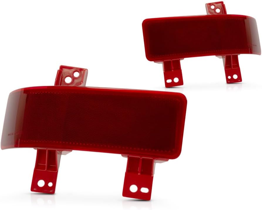 For Honda CR-V 2020 2021 2022 Bumper Reflector Driver and Passenger Side | Pair | Rear | Red Lens | Plastic | Hybrid | CAPA Certified | HO1184118C, HO1185118C | 34550-TLA-A11, 34500-TLA-A11
