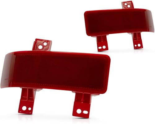 Miniatura 3 de Para Honda CR-V 2020 2021 Reflector de parachoques lado del conductor y del pasajero  Par  Trasero  Lente roja  Plástico  Híbrido  Certificado CAPA