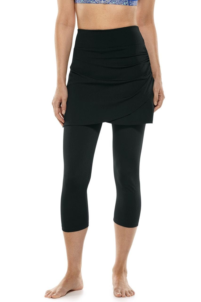 Coolibar UPF 50+ Women's Kahula Skirted Swim Capris - Sun Protective - Review, Price and Buying Guide