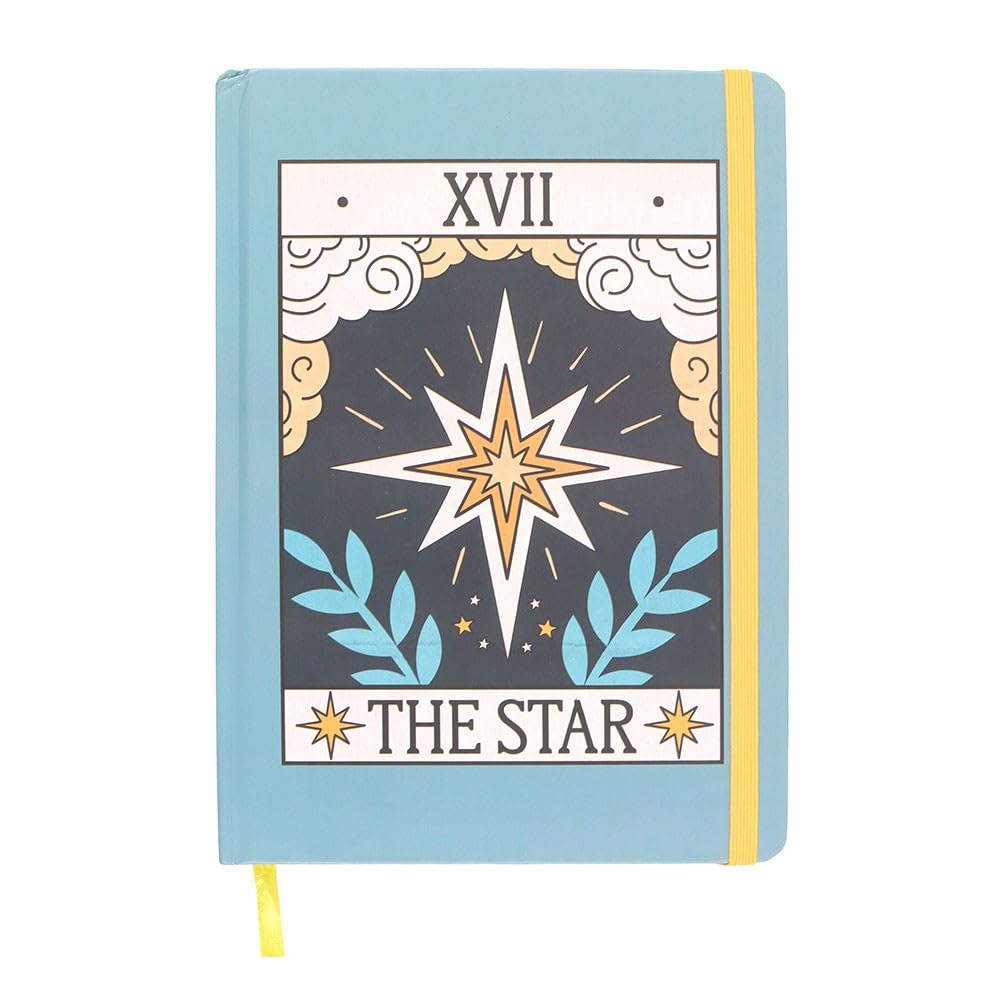 The Star Vintage Tarot A5 Notebook β Elegant Design with The Star Card Symbol β Gold-Edged Pages β 100 Sheets for Journaling & Creativity β Durable & Stylish for Tarot Lovers