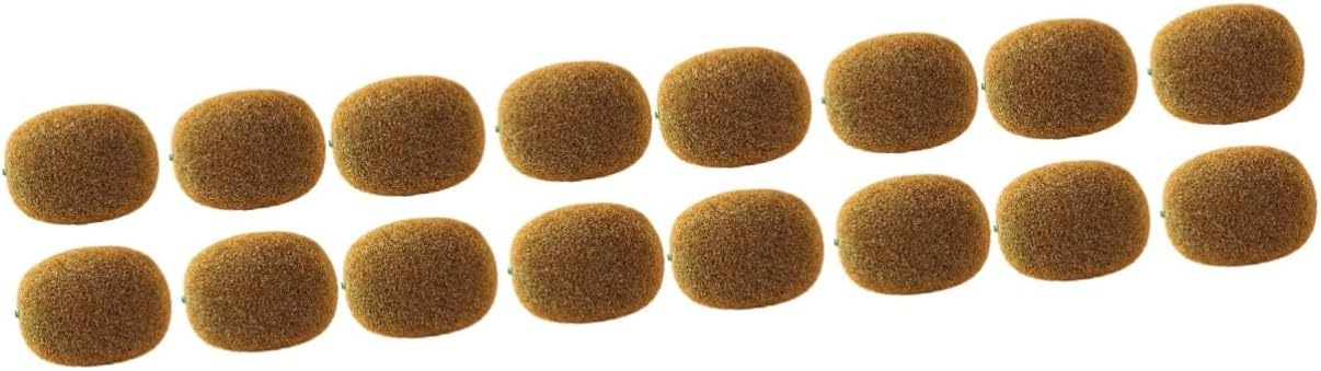 Luxshiny 16pcs Artificial Kiwifruit Models for Home Decor and Photography Props Lifelike Foam Kiwifruit Decorations for Fruit Plates Baskets and Teaching Tools