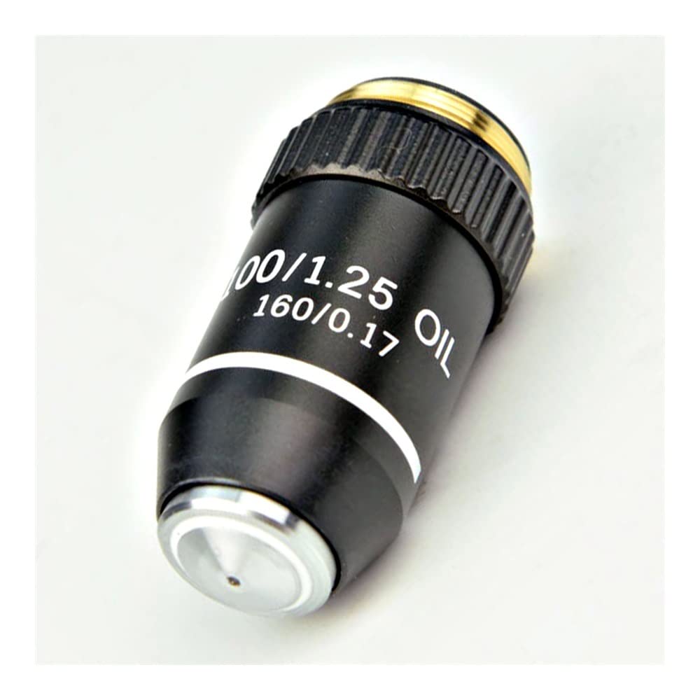 Mikroskop-Hilfsobjektiv DIN45mm Öl 100X Achromatisches Objektiv 195 100X/1,25 160/0,17 Objektive for biologische Mikroskope