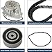ZARDETO Engine Timing Belt Kit with Water Pump Compatible with 2009-2018 Chevy Cruze Sonic Aveo Aveo5, 2009-2010 Pontiac G3, 2007-2008 Saturn Astra 1.6L 1.8L Replaces TCKWP338 24422964 25195119