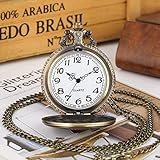 Exquisites Muster: Die Vintage-Taschenuhr verfügt über Dampfreinigungs-Muster auf der Oberfläche und andere Blumenmuster auf der Rückseite des Gehäuses zeigen die Liebe zu Ihren Lieben.