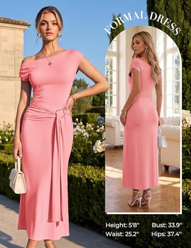 GRACE KARIN Womens Wedding Guest Cocktail Bodycon Maxi Dress $12 + 60% Off Code T6UG20CH - image 3
