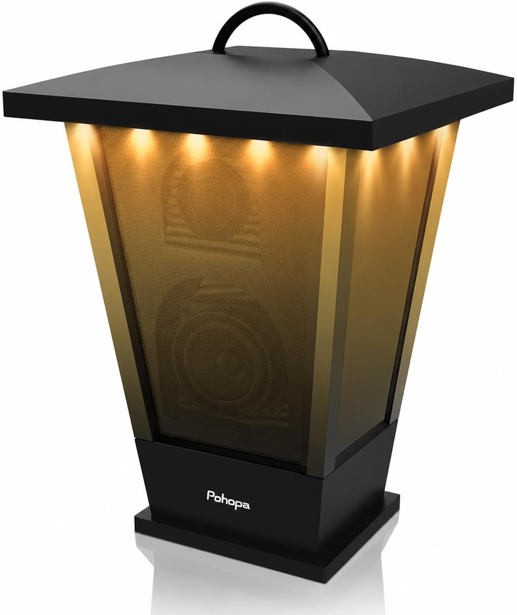 pohopa Wireless Waterproof Bluetooth Speaker with LED Strip Lights