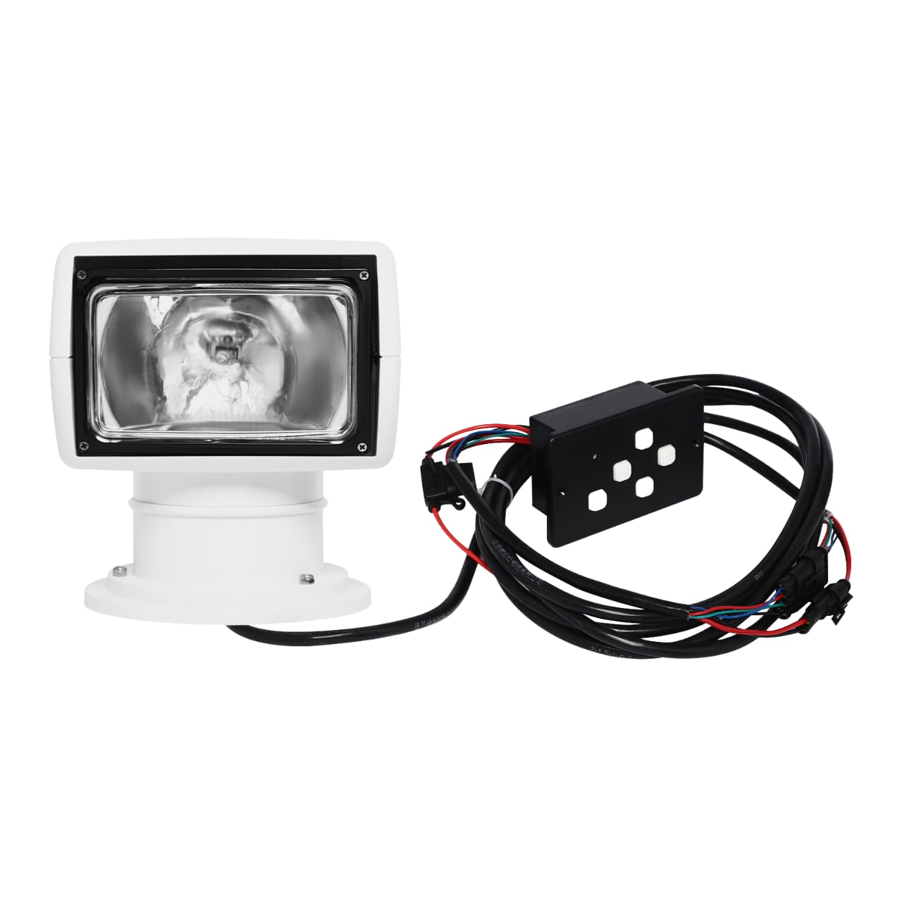 Proyector marino de trabajo para barco Proyector de búsqueda portátil con rotación 360° y control remoto 12V 100W Faro de xenón remoto
