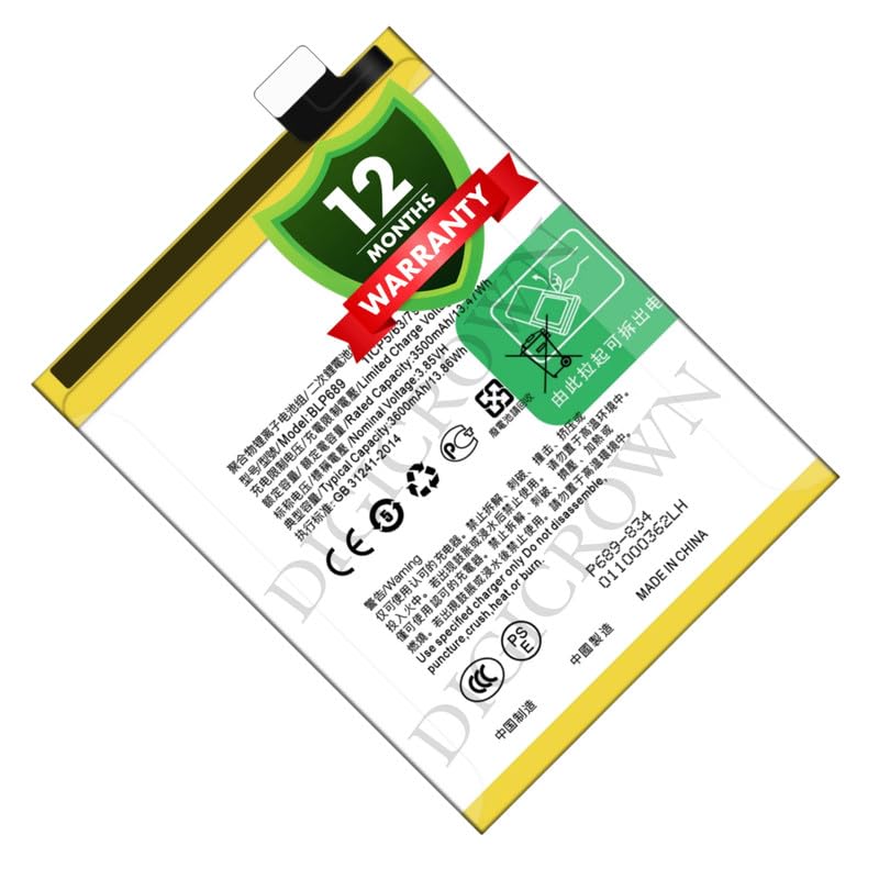 Image of Original BLP689 Battery Compatible for Oppo K1 | R15x | RX17 (RX17 Neo) | R17 Neo - (3600.mAh) - 1 Year Warranty DF7