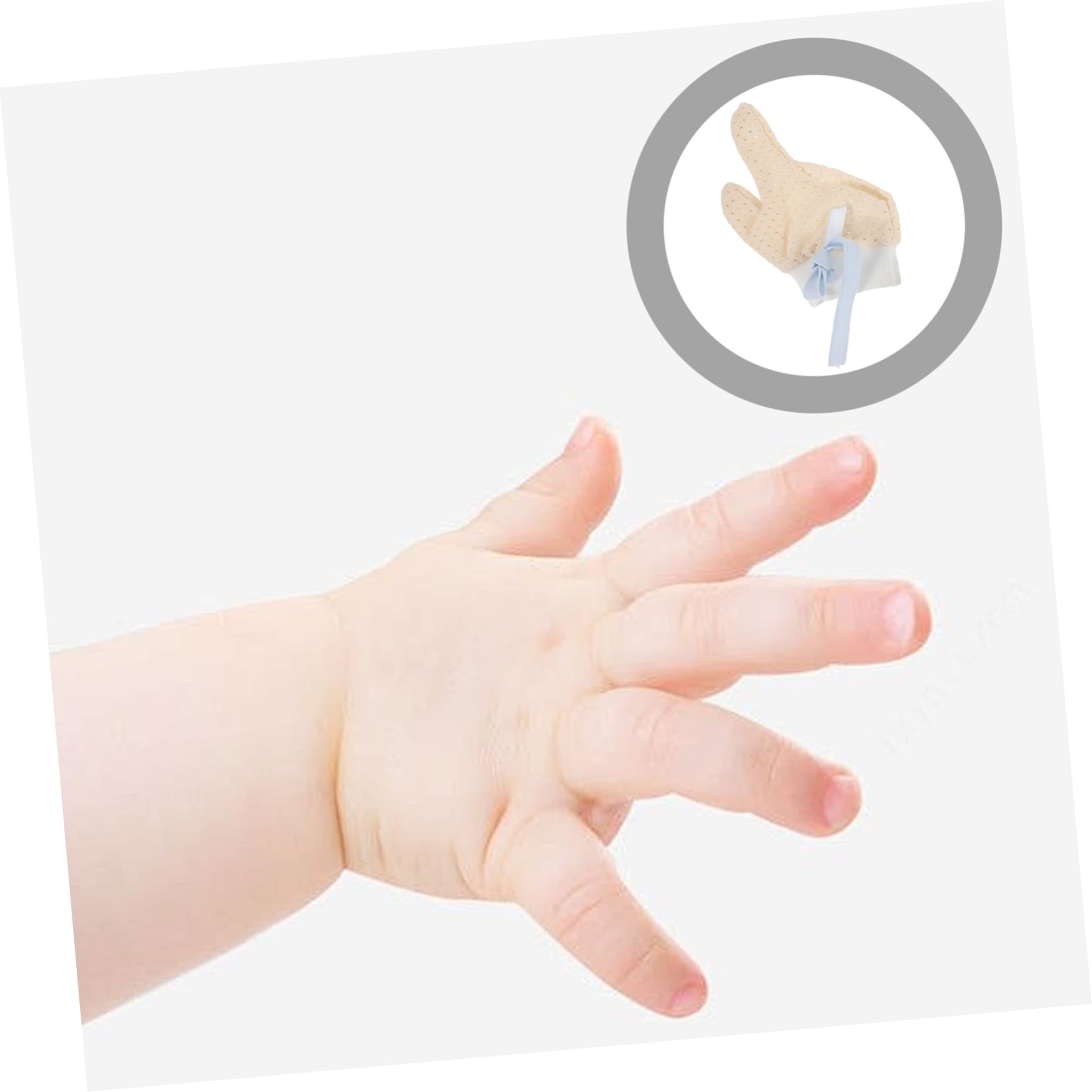 BESTonZON 5 Paia Smetti Di Mangiare i Guanti Per i Bambini Protezione Per Il Pollice Del Guanti Neonato Senza Nessun Guanto Antigraffio Guanti Antigraffio Filato Di Cotone