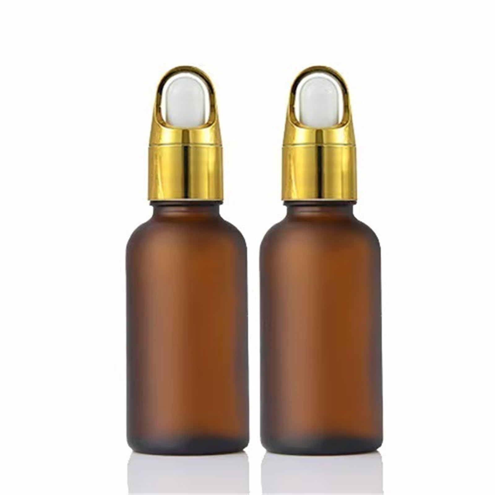 TRRYUIP Mini Pipette Dropper Bottle 20ml 30ml Frosted Amber Glass Dropper Bottle Perfume Matte Brown Container 10ml Serum Flavor Travel(9,50pcs,15ml)