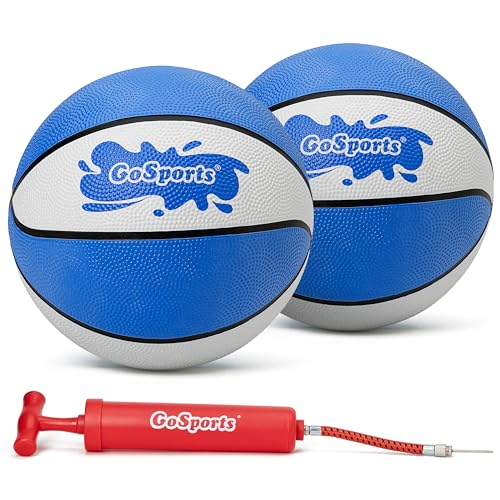 GoSports Water Basketballs 2 Pack - Size 3 (7 Inch), Great for Swimming Pool Basketball Hoops