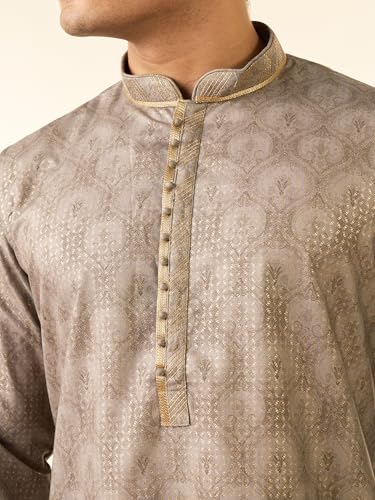 Image of DIWAS BY MANYAVAR Men's Cotton Blend Printed Kurta (1pc)