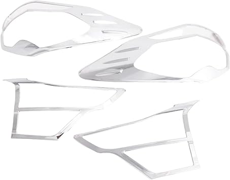Car Accessories Compatible For Toyota Rush 2018-2023 2024 Exterior Chrome Rear Light Lamp Cover Trim Taillamp Taillight Protection Frame