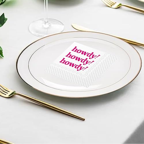 Miniatura 10 de SharkBliss Howdy Servilletas de cóctel, Howdy Servilletas de cóctel de papel para vaquera occidental disco Last Rodeo Nashville despedida de soltera